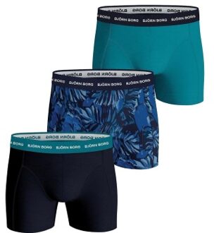 Björn Borg 3 stuks Cotton Stretch Boxer 1721 * Actie * Blauw,Zwart,Groen,Versch.kleure/Patroon,Rood,Geel - X-Small,Small,Medium,Large,X-Large,XX-Large
