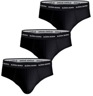 Björn Borg 3 stuks Cotton Stretch Briefs * Actie * Zwart,Wit - Large,X-Large,XX-Large