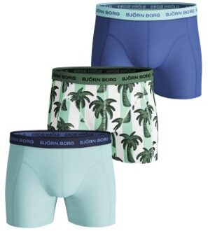 Björn Borg 3 stuks Essential Shorts 2113 * Actie * Versch.kleure/Patroon,Blauw,Groen,Rood,Zwart - XX-Large