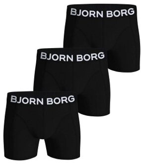 Björn Borg 3 stuks Organic Cotton stretch Boxer Zwart,Versch.kleure/Patroon,Blauw,Groen - Small,Medium,Large,X-Large,XX-Large