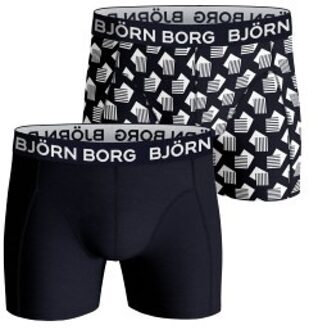 Björn Borg 4 stuks Core Boxer * Actie * Groen,Versch.kleure/Patroon,Blauw,Zwart,Wit - Medium,X-Large