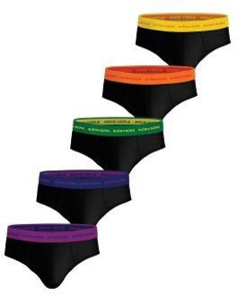 Björn Borg 5 stuks Cotton Stretch Brief Zwart,Versch.kleure/Patroon - Medium,Large,X-Large,XX-Large