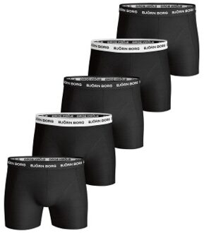 Björn Borg 5 stuks Essential Shorts Solids * Actie * Blauw,Zwart,Versch.kleure/Patroon,Grijs,Groen,Rood - X-Small,Small,Medium,Large,X-Large,XX-Large