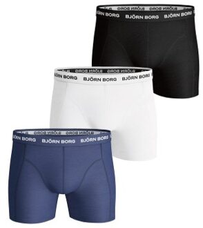 Björn Borg 6 stuks Essential Shorts * Actie * Zwart,Versch.kleure/Patroon,Blauw,Grijs,Groen - X-Small,Small,Medium,Large,X-Large,XX-Large