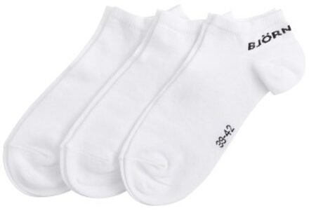 Björn Borg 6 stuks Essential Step Socks * Actie * Zwart,Wit - Maat 39/42
