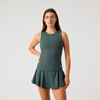 Björn Borg Ace Pocket Ribbed Tanktop Dames-donkergroen - S