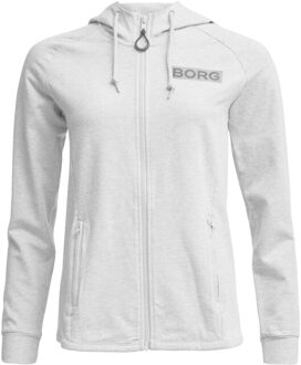 Björn Borg Björn borg dames hooded jacket luna – licht melange Grijs - 36