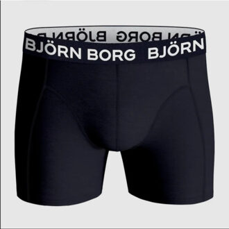 Björn Borg Björn borg heren boxershorts 3-pack – zwart, wit en navy met -zwarte strepen – slim-fit - maat S Rood