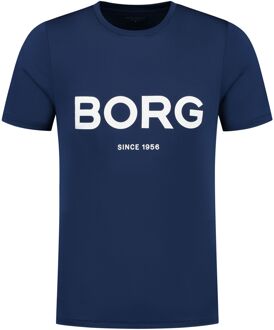 Björn Borg Björn Borg Logo Active Shirt Heren donkerblauw - wit - M