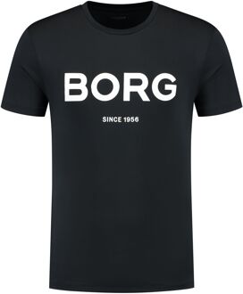 Björn Borg Björn Borg Logo Active Shirt Heren zwart - wit - M