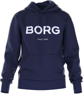 Björn Borg Björn Borg Logo Hoodie Heren donkerblauw - wit - S