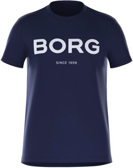 Björn Borg Björn Borg Logo Regular Shirt Heren donkerblauw - wit