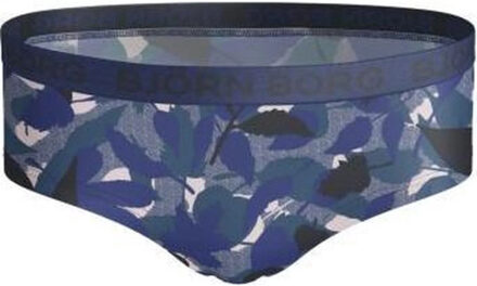 Björn Borg Björn borg meisjes hipster 2-pack – zacht katoen – & bloemenprints - maat 122/128 Blauw