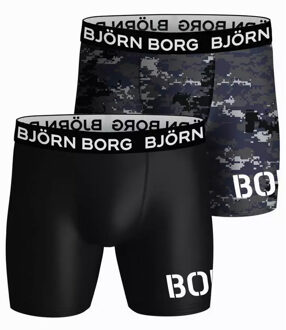 Björn Borg Björn Borg Onderbroeken 2-Pack Performance Boxers Multi Veelkleurig