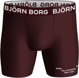 Björn Borg Björn Borg Performance Boxershorts 2-Pack Zwart Bordeaux - XL