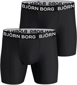 Björn Borg Björn Borg Performance Boxershorts Heren (2-pack) zwart - wit - M