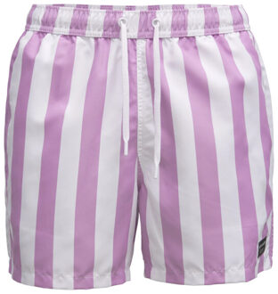 Björn Borg Björn borg swimshort sylvester – /lila verticale strepen Wit - M
