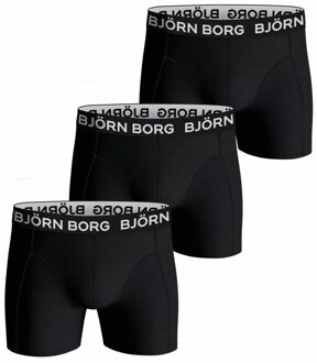 Björn Borg Bjorn Borg Boxers Cotton Stretch 3-Pack Zwart - M