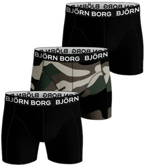 Björn Borg Bjorn Borg Boxershorts 3-pack Core camouflage-zwart - S