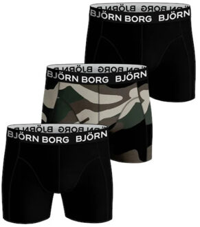 Björn Borg Bjorn Borg Boxershorts 3-pack Core camouflage-zwart - S