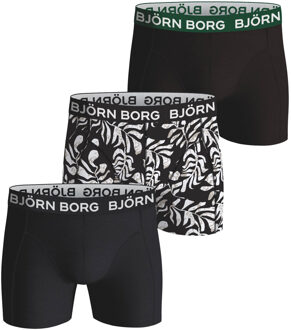 Björn Borg Bjorn Borg boxershorts 3-pack zwart cotton stretch - L