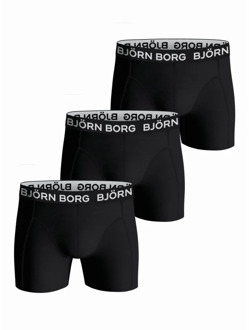 Björn Borg Bjorn Borg boxershorts cotton stretch 3-pack zwart - L