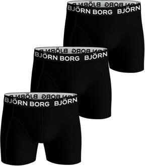 Björn Borg Bjorn Borg boxershorts cotton stretch 3-pack zwart