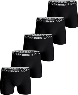 Björn Borg Bjorn Borg boxershorts cotton stretch 5-pack zwart - L