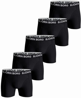 Björn Borg Bjorn Borg boxershorts cotton stretch 5-pack zwart - M