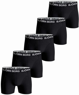 Björn Borg Bjorn Borg boxershorts cotton stretch 5-pack zwart - XL