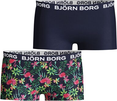 Björn Borg Bjorn Borg Exotic mini Meisjes Onderbroek-2P-Donker blauw-Maat 122