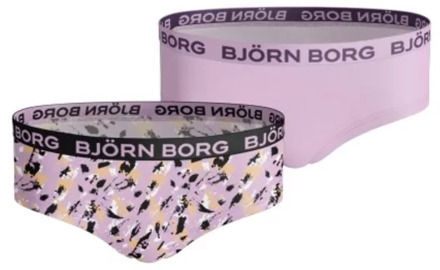 Björn Borg Bjorn Borg Sportonderbroek casual - 2p HIPSTER BB PAINT - roze - vrouwen - 122