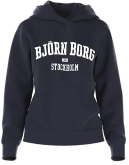 Björn Borg Borg Essential Sweater Met Capuchon Dames donkerblauw