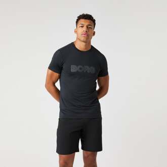 Björn Borg Borg Graphic T-shirt Heren-Zwart - S