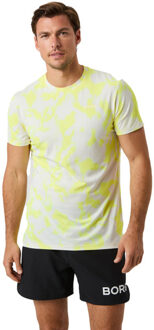Björn Borg Borg Printed T-Shirt Heren geel - M