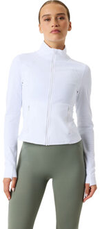 Björn Borg Borg Soft Zip Longsleeve Dames wit - M