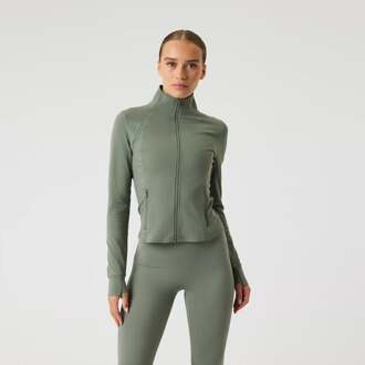 Björn Borg Borg Soft Zip Midlayer Longsleeve Dames salie - XS,S,M,L,XL