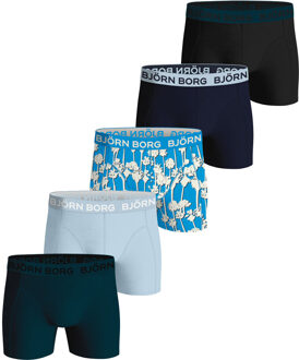 Björn Borg boxershorts 5-pack cotton stretch blauw - XL