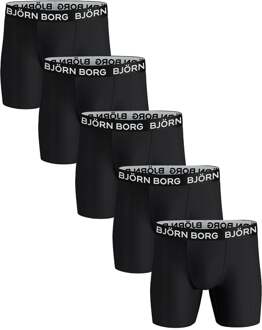 Björn Borg Boxershorts 5-Pack Performance Zwart - L,M,S