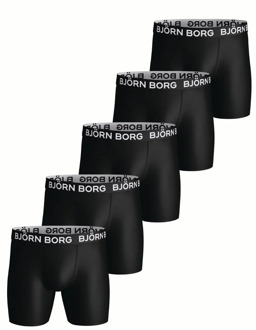 Björn Borg Boxershorts 5-Pack Performance Zwart - S