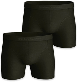 Björn Borg Boxershorts van lyocell in 2-pack Bronsgroen - S