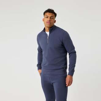 Björn Borg Centre Half Zip Sweatshirt Heren-blaugrau blauwgrijs - L