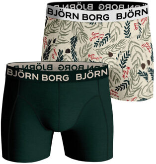 Björn Borg Core boxershorts met logoband in 2-pack Groen