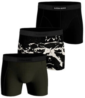 Björn Borg Core boxershorts met logoband in 3-pack Flessengroen - S