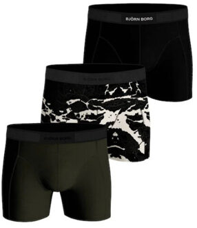 Björn Borg Core boxershorts met logoband in 3-pack Flessengroen