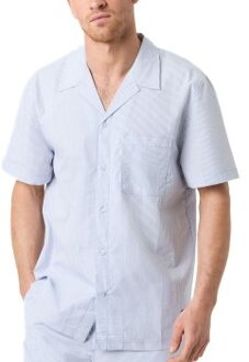 Björn Borg Core Resort Pyjama Shirt Blauw - Small,Medium,Large,X-Large,XX-Large