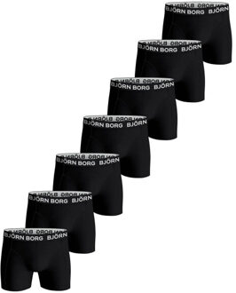 Björn Borg Cotton stretch boxer 7 pack Zwart - M