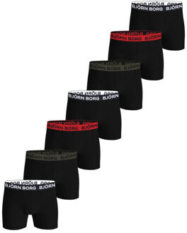 Björn Borg Cotton stretch boxer 7 pack Zwart - XXL