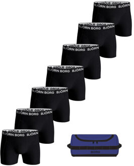 Björn Borg Cotton stretch boxer + wash bag 7 pack Veelkleurig - M