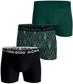 Björn Borg Cotton Stretch Boxershort Verpakking 3 stuks Heren zwart - S,M,L,XL,XXL